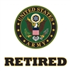 Mitchell Profit US Army Retired Crest Logo Decal D44-AR