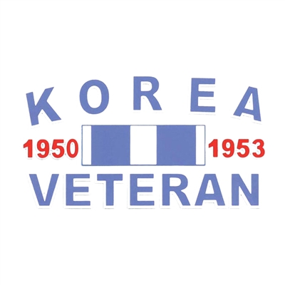 Korea Veteran Ribbon Decal D50