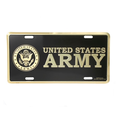Mitchell Proffitt US Army Crest License Plate LA02