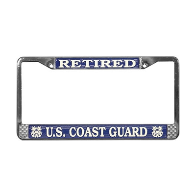Mitchell Proffitt US Coast Guard Retired License Plate Frame LFCG02