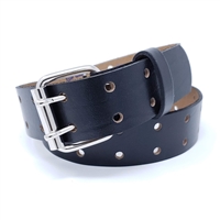 Double Prong Oil Tan Leather Belt - 3190