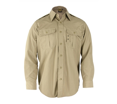 Propper Khaki Long Sleeve Tactical Dress Shirts - F530238250