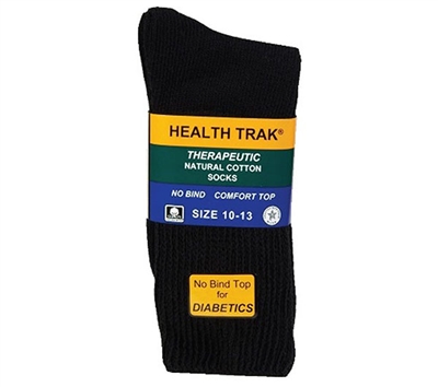 Railroad Black Diabetic Therapeutic Socks 991-BK