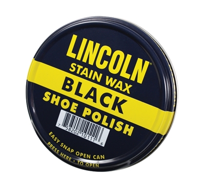 Rothco Lincoln Usmc Black Stain Wax Shoe Polish 10110