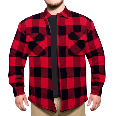 Rothco Red Buffalo Plaid Quilted Lined Jacket - 10146