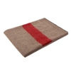 Rothco Tan With Red Stripe Wool Blanket - 10238