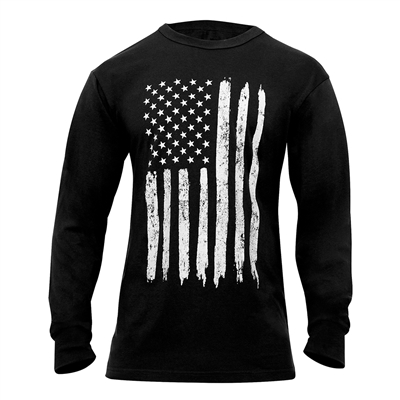 Rothco Distressed US Flag Long Sleeve T-Shirt 10391