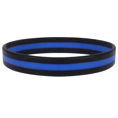 Rothco Silicone Thin Blue Line Bracelet 1180