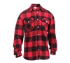 Rothco Red Buffalo Plaid Lightweight Flannel Shirt 1190