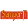 Semper Fi / Us Marines Window Decal / Outside