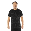 Rothco Midnight Black Camo Moisture Wicking T-Shirts 12320