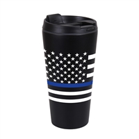 Rothco Thin Blue Line Flag Travel Mug - 1299