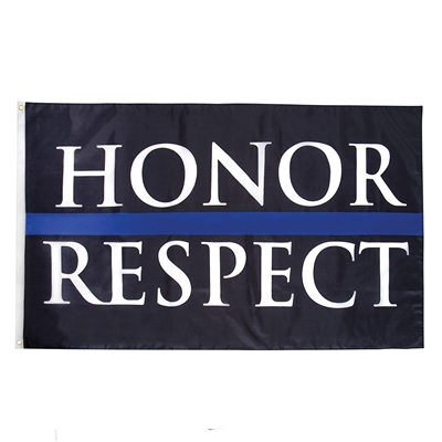 Rothco Honor & Respect Thin Blue Line Flag - 1451