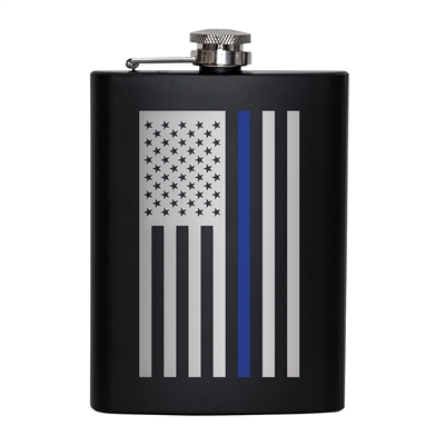 Rothco Thin Blue Line Flag Flask - 1687