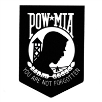 POW MIA You Are Not Forgotten Decal 1699