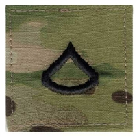 Rothco Multicam Army Private First Class E3 Insignia Patch - 1792