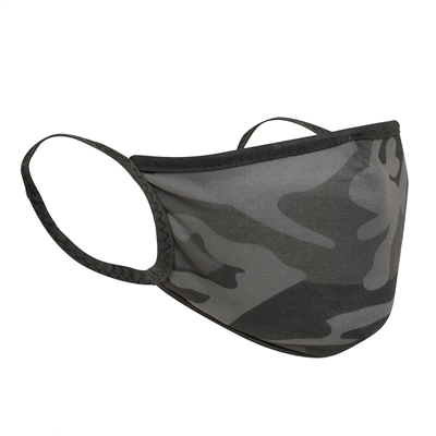 Rothco Black Camo Reusable 3-Layer Face Mask - 1824