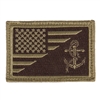 Rothco USN Anchor US Flag Morale Patch - 18961