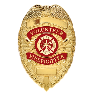 Rothco Gold Deluxe Fire Department Badge - 1929