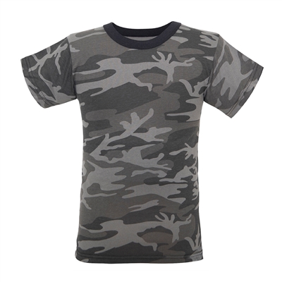 Rothco Kids Black Camo T-Shirt - 2174