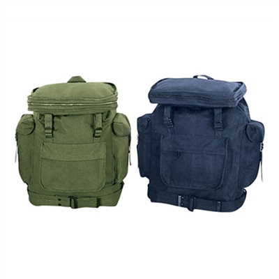 Rothco Canvas European Rucksack - Od / Navy 2304