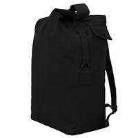 Rothco Black Nomad Canvas Duffle Backpack 24852