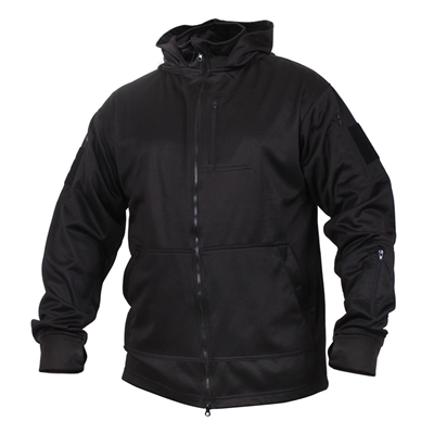 Rothco Black Tactical Zip Up Hoodie 2507