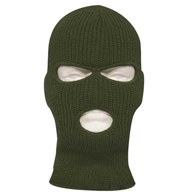 Rothco Olive Drab Fine Knit Three Hole Facemask - 25989