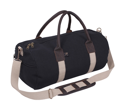 Rothco Canvas & Leather Gym Bag - 2621