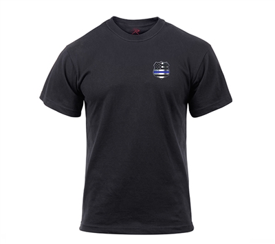 Rothco Thin Blue Line Shield T-Shirt 2937