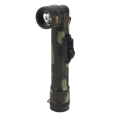 Rothco Woodland Camouflage Anglehead Flashlight - 322