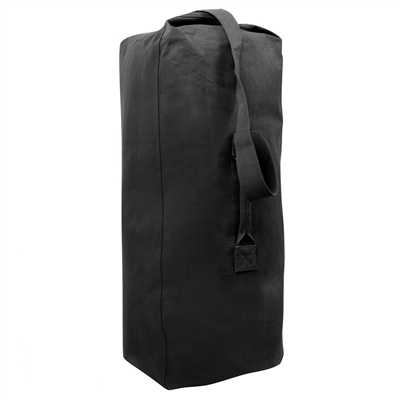 Rothco Black Top Load Canvas Duffle Bag - 3499