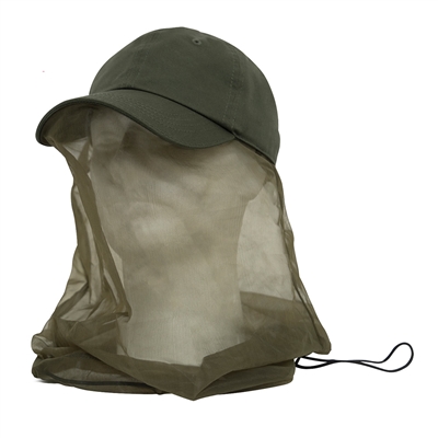 Rothco Olive Drab Operator Cap With Mosquito Net - 3649