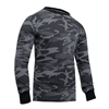 Rothco Long Sleeve Black Camo T-Shirt - 3918