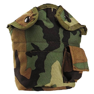 Rothco Woodland Camo Nylon Canteen Cover - 40012