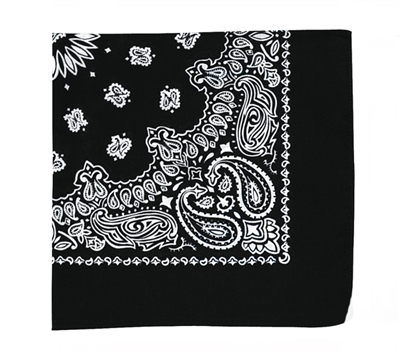 Rothco Black Trainmen Bandana - 4143