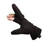 Rothco Black Fleece Fingerless Mittens - 4395