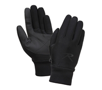 Rothco Black Lined Soft Shell Gloves 4464