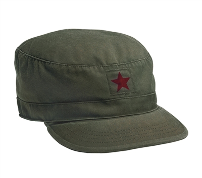 Rothco Olive Drab Red Star Vintage Cap - 4518