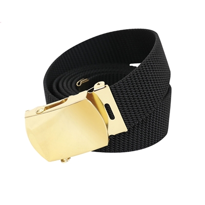 Rothco Black Nylon 54 Inch Web Belt 4624