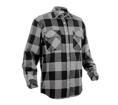 Rothco Grey Flannel Shirt - 4690