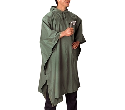 Rothco Olive Drab Rip Stop Poncho - 4865