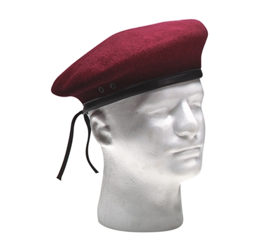 Rothco Maroon Wool Beret - 4909