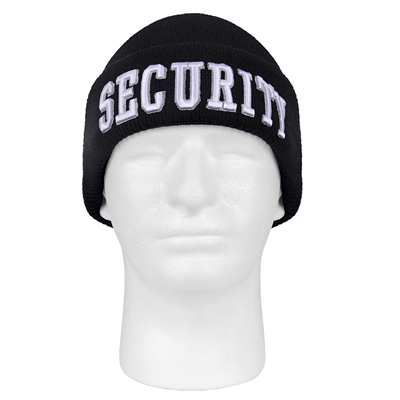Rothco Black Embroidered Security Watch Cap - 5342