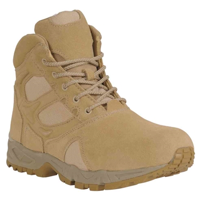 Rothco Forced Entry 6 Inch Desert Tan Deployment Boots - 5368