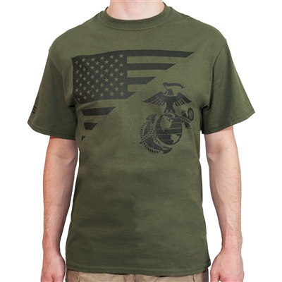Rothco Marines Flag Showcases T-shirt - 54285