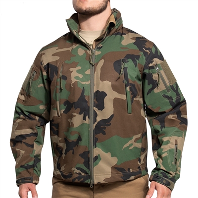 Rothco Woodland Camo Soft Shell Jacket - 55390