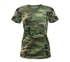 Rothco Womens Woodland Camo Longer T-shirt - 5678