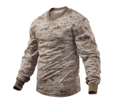 Rothco Desert Digital Camo Long Sleeve T-shirt - 5742