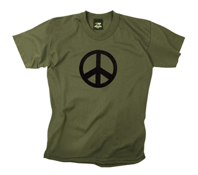 Rothco Olive Drab Peace Sign T-Shirt - 60057